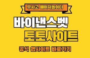 바이낸스벳 토토사이트